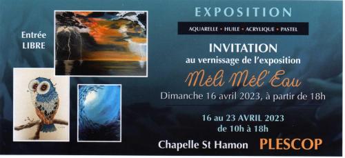 Invitation expo du 16 avril 2023